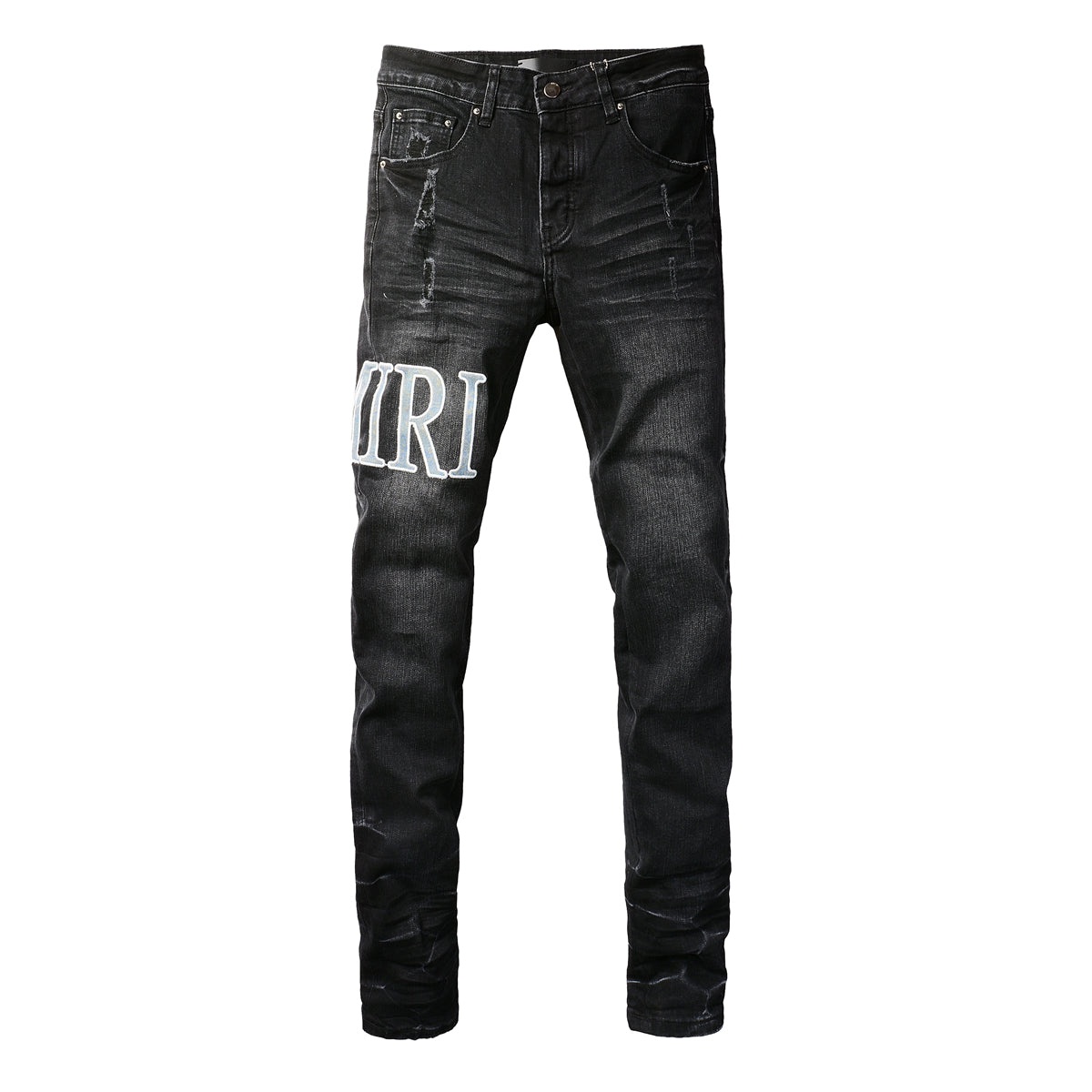 Black Blue Logo jean