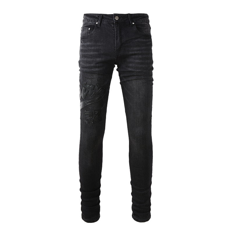 Black Logo Jeans