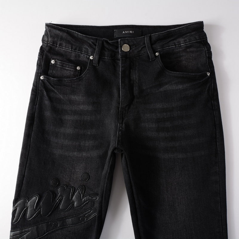 Black Logo Jeans