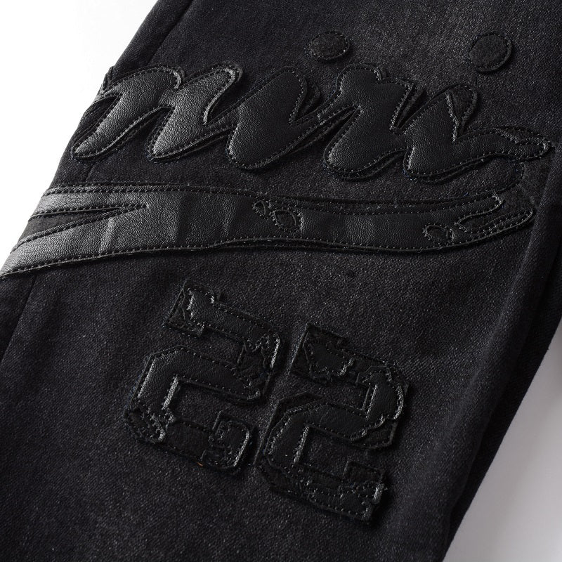 Black Logo Jeans