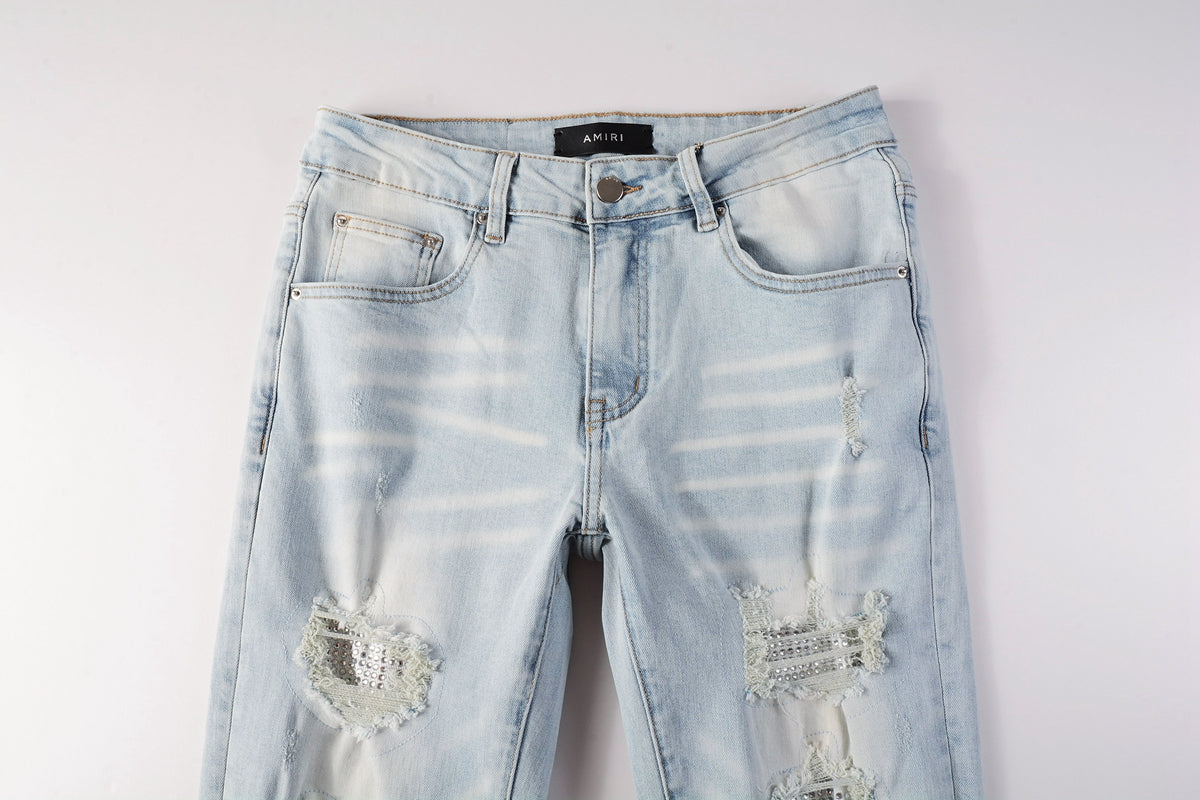 Rhinestone Jean blue